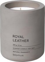 FRAGA geurkaars Royal Leather (290 gram) - Set/2 stuks