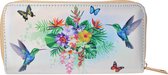 Juleeze Portemonnee 19*10 cm Meerkleurig Kunstleer Bloemen Rechthoek Beurs Geldbeurs Geldbuidel
