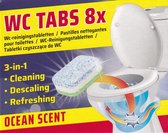 wc- reinigingstabletten met oceaan geur 3 in 1/ 24 stuks
