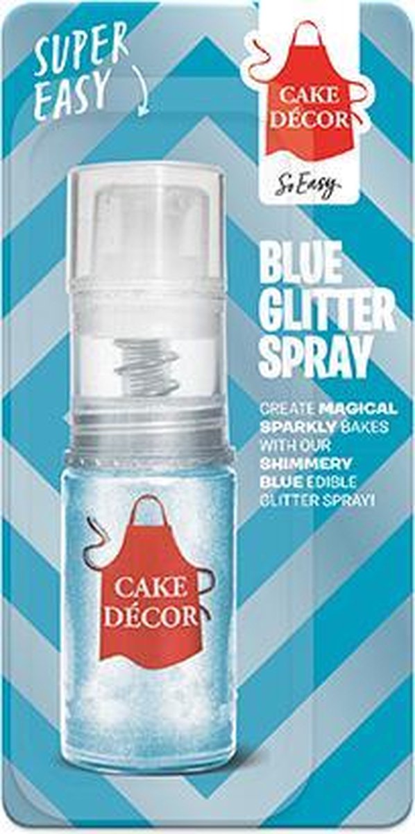 Cake Décor Blue Glitter Spray Edible LustreEetbare Glitter Spray voor