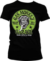 GAS MONKEY - T-Shirt Green Logo GIRL (S)