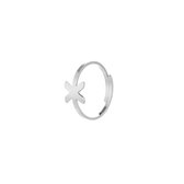 Nana Dames Ring met letter X  - Ringen Dames- Vrouwen  zilverkleurig letter ringen