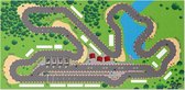 Auto racebaan circuit - Speelkleed op PVC - 176 x 86 cm (tafelgrootte)