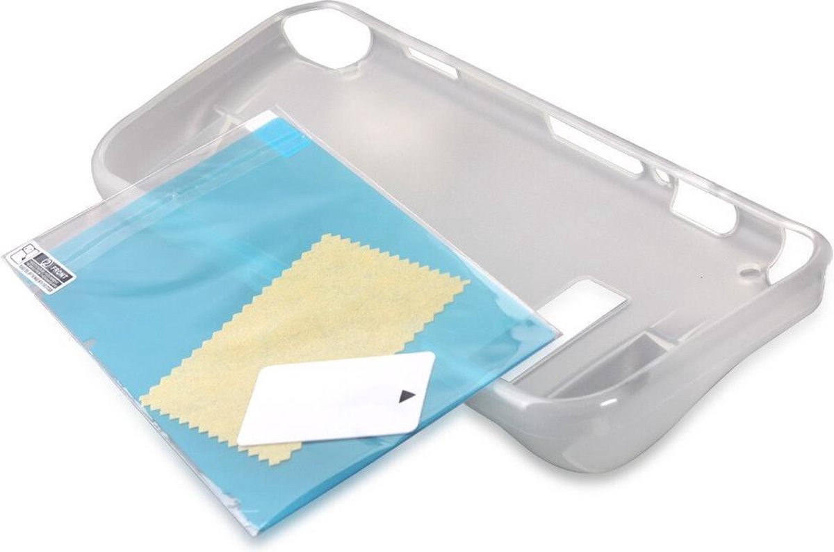 DrPhonw NSW1 - Geschikt voor Nintendo Switch - TPU Siliconen Case met TPE Screenprotector (Val/Kras&Stootbestendig) – Transparant