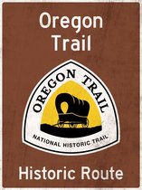 Signs-USA - Oregon Trail - Wandbord - 33 x 44 cm