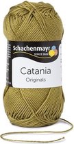 Schachenmayr Catania - katoen garen - olijf groen (395) - pendikte 3 a 3,5mm -  1 bol