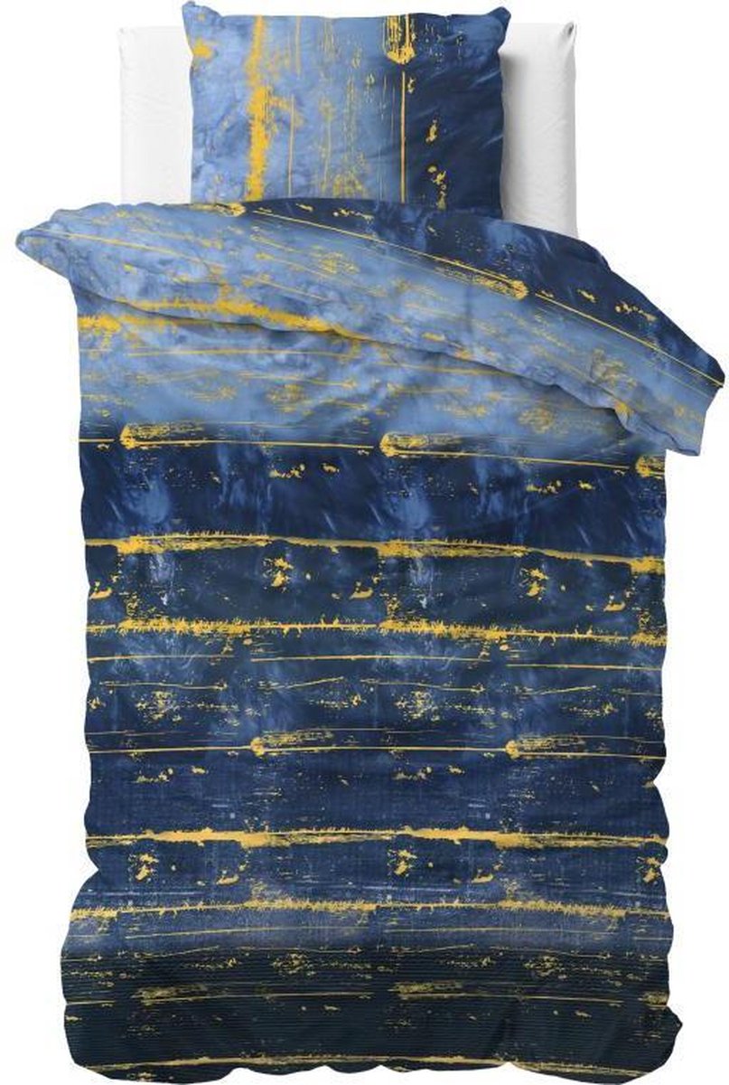 Sleeptime Scratchy - Dekbedovertrek - Eenpersoons - 140x200/220 + 1 kussensloop 60x70 - Blauw Scratchy Blauw