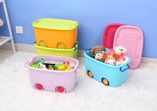 Opbergdoos voor Speelgoed met wielen– Opberg Speelgoed Organizer /  Speelgoed Container... | bol.com