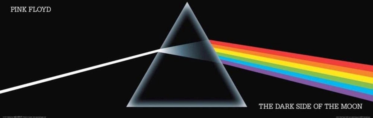 Posterpoint Pink Floyd poster - Rockband - Dark Side of the Moon - 30.5 x 91.5 cm multicolor