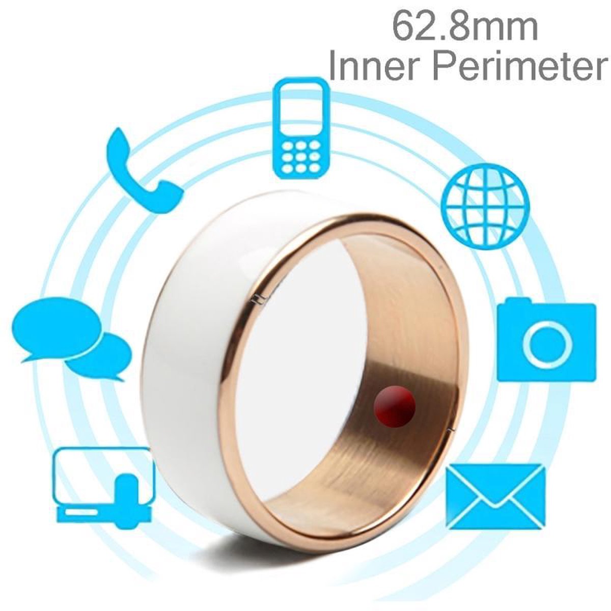 JAKCOM R3F 18K Rose Gold Smart Ring waterdicht & stofdicht gezondheid  Tracker ... | bol
