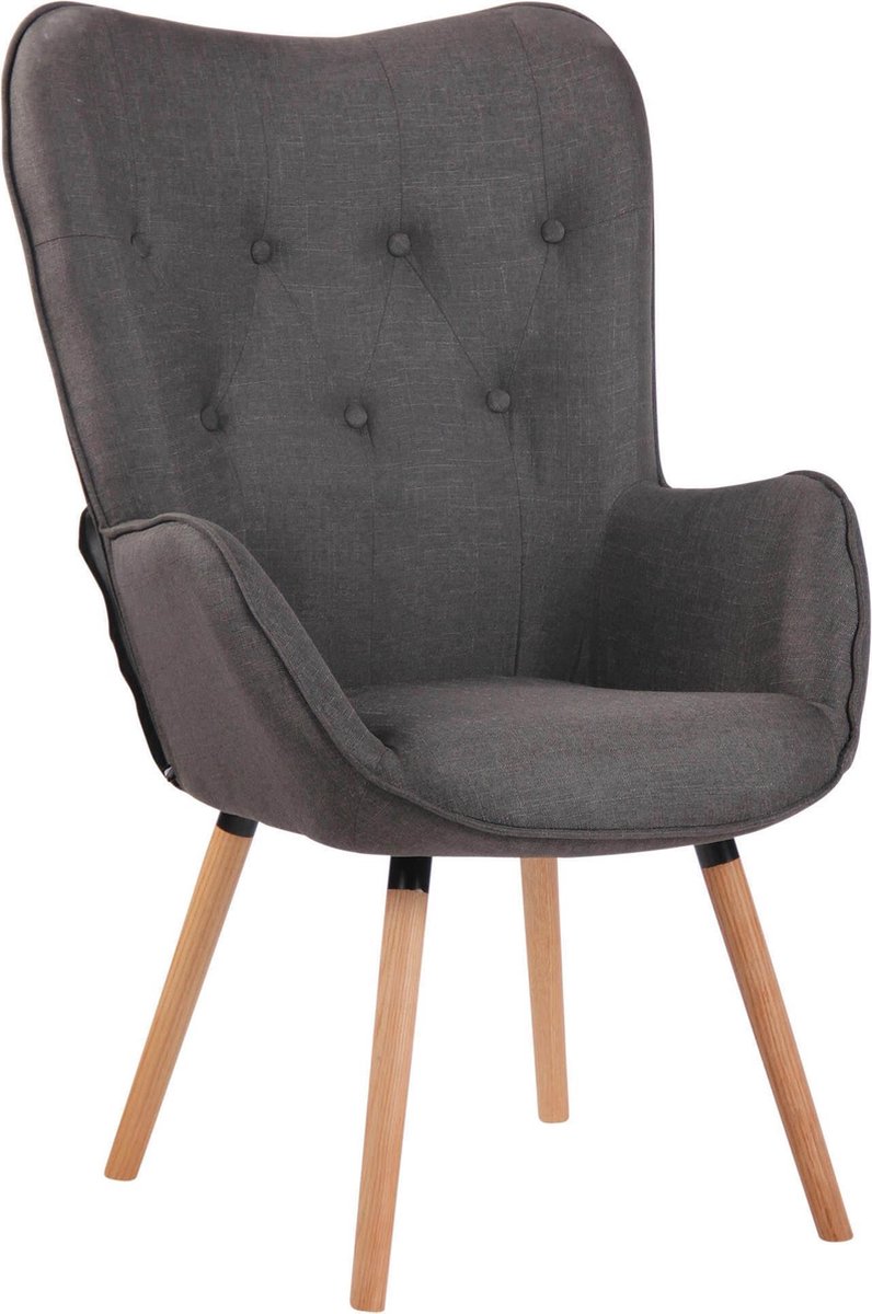 CLP Ashford Lounger - Stof donkergrijs natura