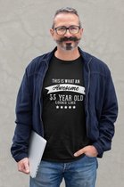 Leuke Grappige Verjaardag T-Shirt 55 Jaar | This is how an awesome 55 year old look like | Vaderdag cadeau | Cadeau voor Hem | Verjaardag Shirt | Humor | Maat XL