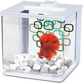 Marina aquarium - Betta kit - Wit 2,5L - 17x17x17 cm