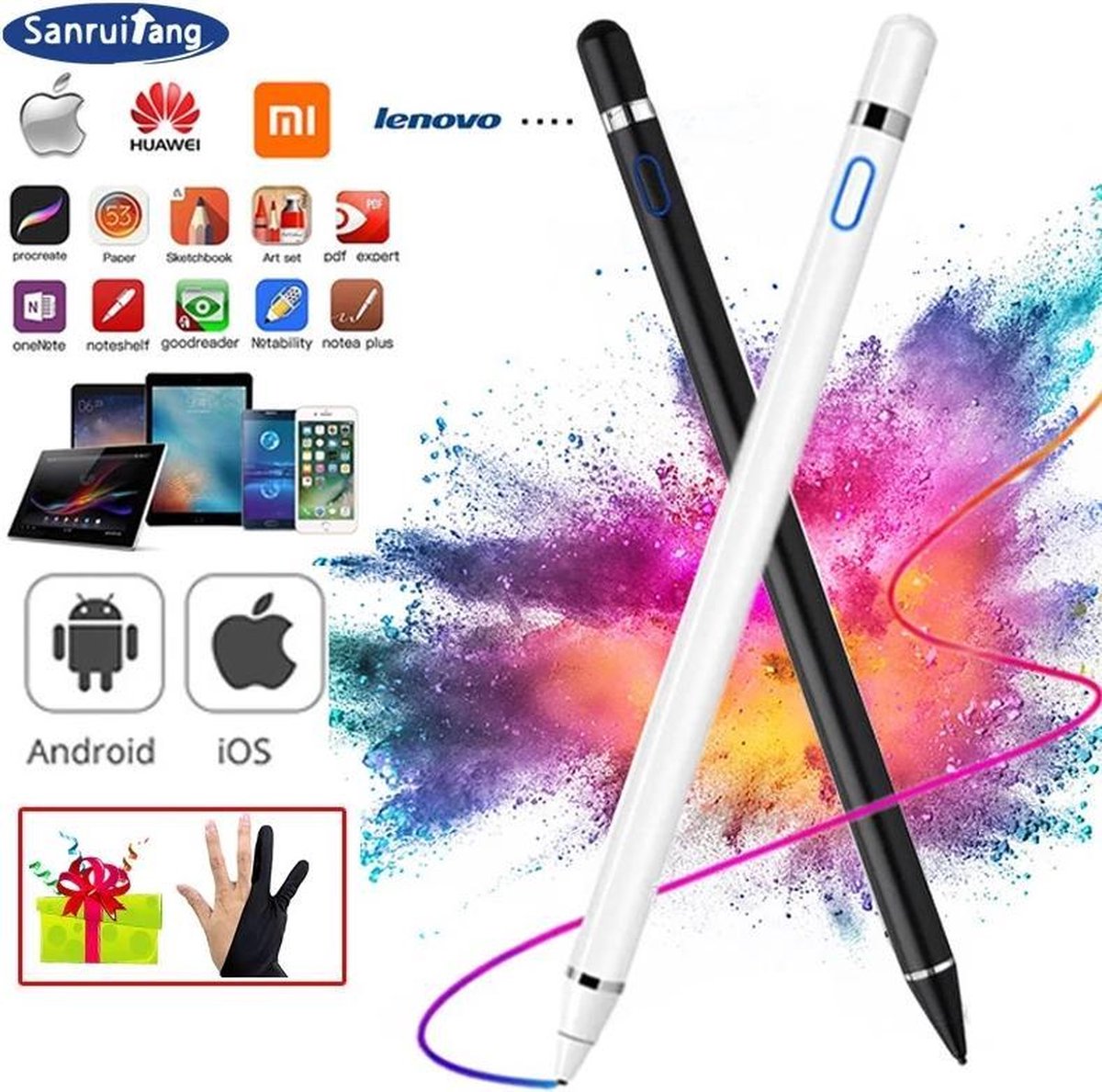 Stylo pour iPad / tablette Crayon tactile intelligent pour iPad Pro  Tablette Huawei... | bol.com