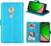 Motorola Moto G7 Play hoesje book case turquoise