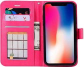 iPhone XR hoesje book case roze