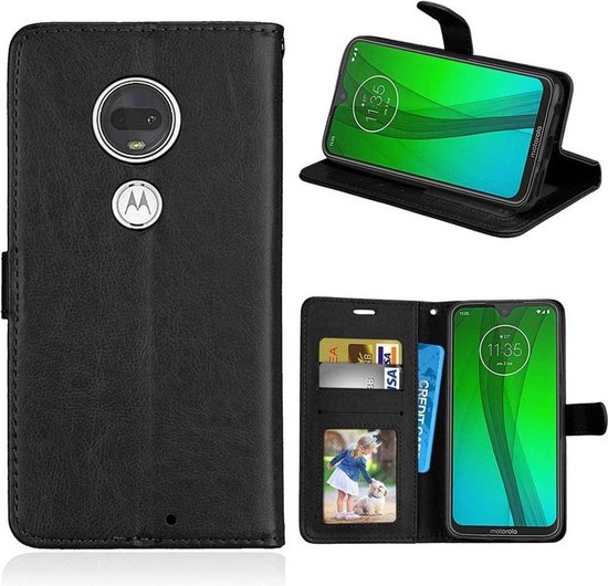 stoeprand mini prijs Motorola Moto G7 / G7 Plus hoesje book case zwart | bol.com