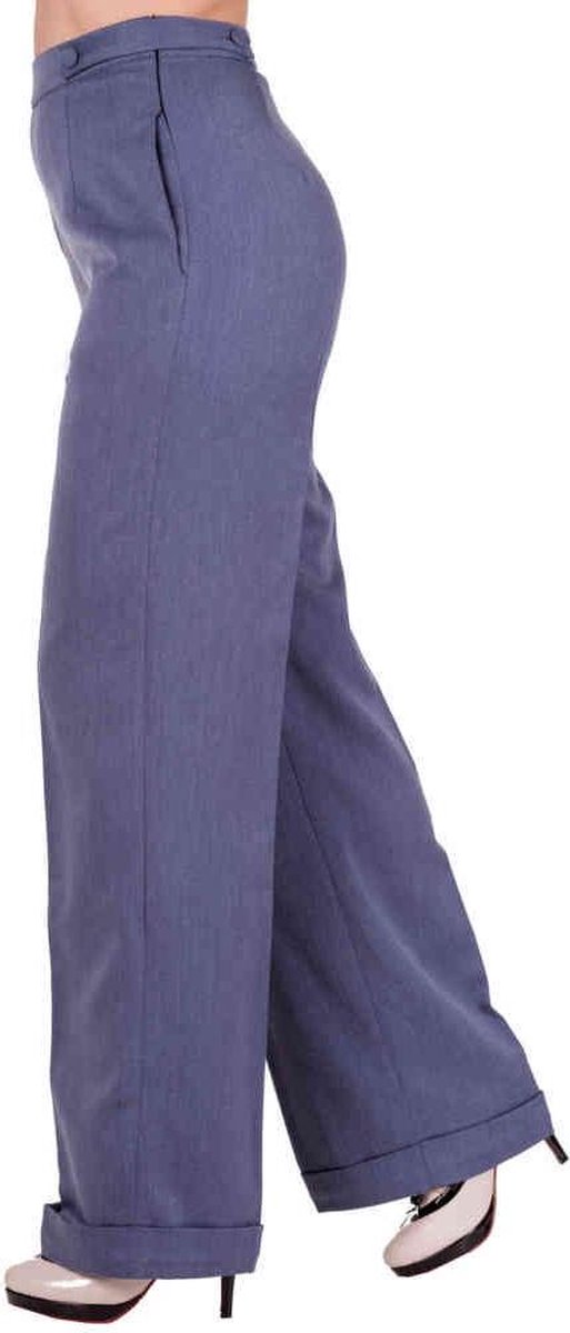 Dancing Days - PARTY ON Wijde broek - 4XL - Blauw