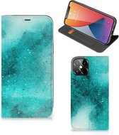 Foto hoesje iPhone 12 Pro Max Smart Cover Painting Blue