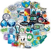 Klimaatverandering stickers - Global warming awareness - 50 stuks