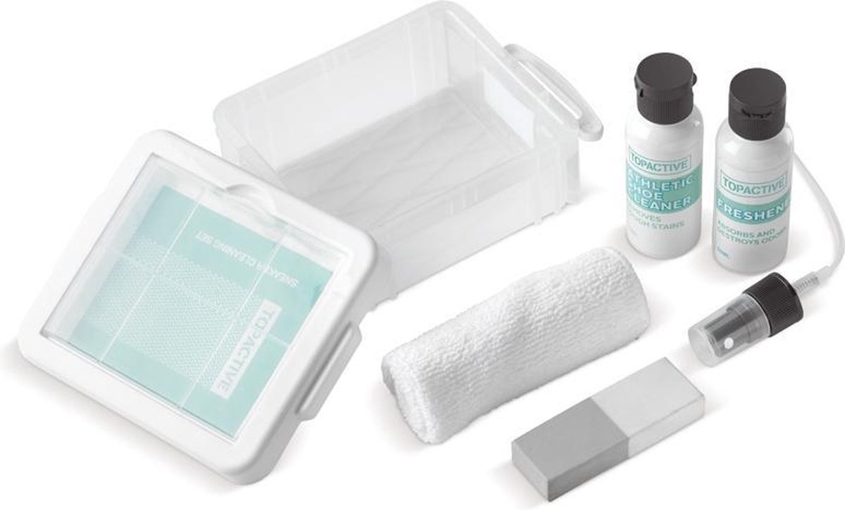 sneaker schoonmaakset wit - schoenpoets set - | bol.com
