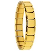 Elegante Gepolijste Armband - Goud Kleurig - Armband Mannen - Armband Dames - Armband Heren - Armbandjes Dames - Valentijnsdag voor Mannen - Valentijn Cadeautje voor Hem - Valentij