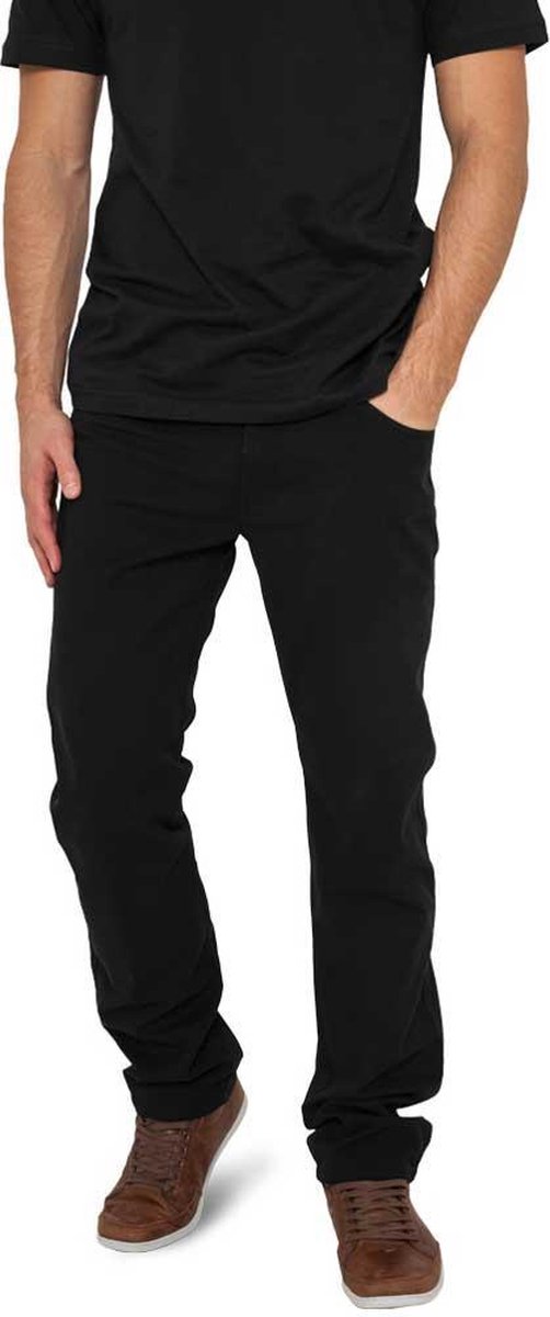 Urban Classics Broek rechte pijpen -Taille 30 inch- Basic 5 Pocket Zwart