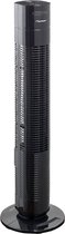 Bestron Torenventilator met aftstandsbediening, Ventilator met 3 snelheidsstanden & 75° graden draaifunctie, incl. Timer, hoogte: 78 cm, 35W, AFT770ZRC, kleur: zwart