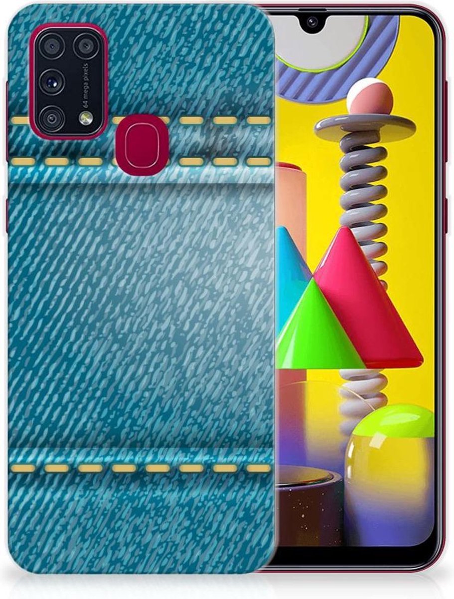 Samsung Galaxy M31 Silicone Back Cover Jeans