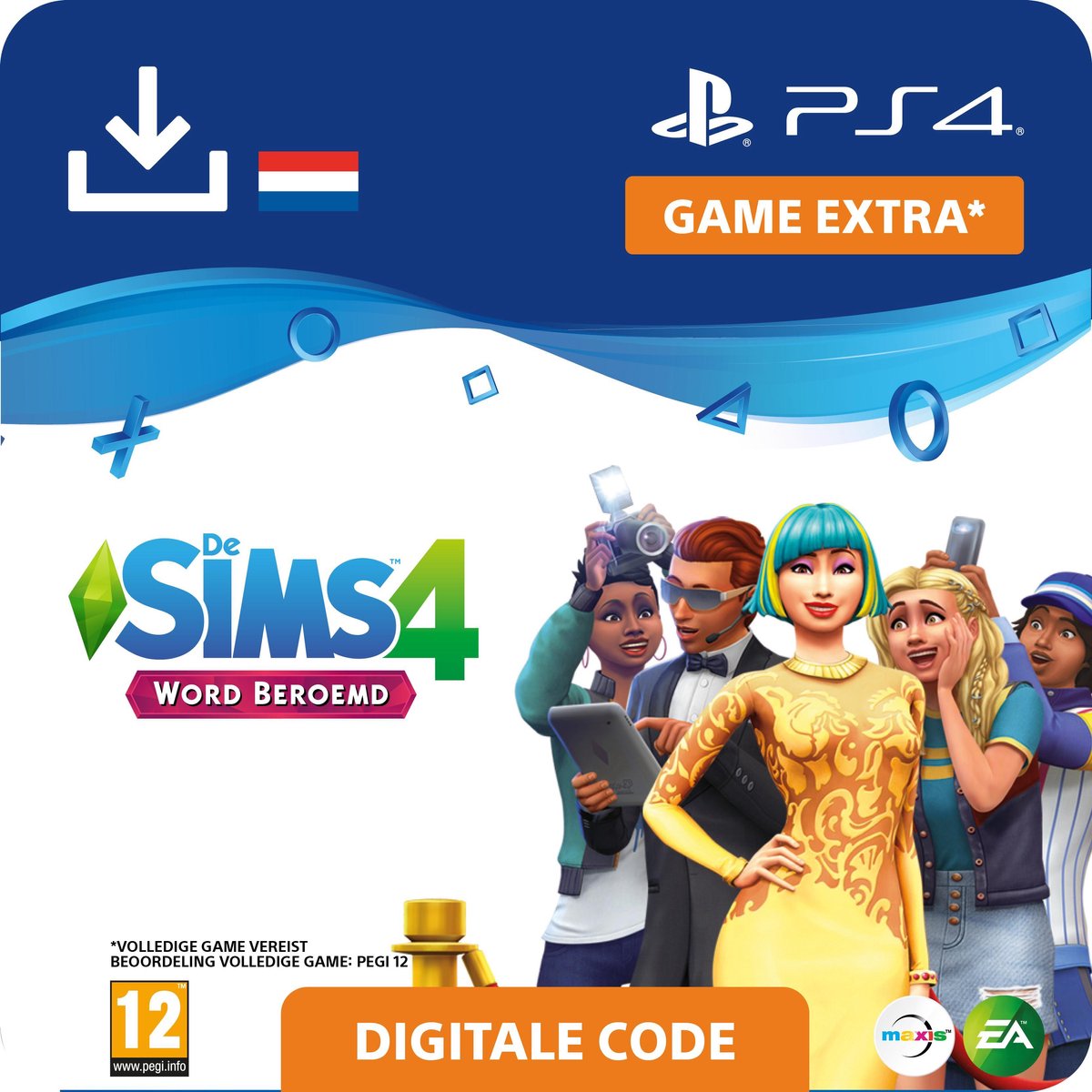 De Sims 4 - uitbreidingsset - Word Beroemd - NL - PS4 download