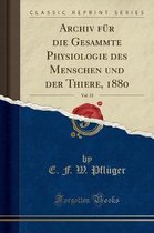 Archiv Fur Die Gesammte Physiologie Des Menschen Und Der Thiere, 1880, Vol. 23 (Classic Reprint)