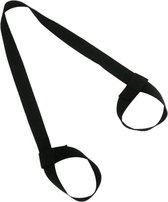 Zenway™ Draagriem voor Yoga Mat - Yogamat Carry Strap - Draag Riem van Zwart Biologisch Katoen - In Lengte Verstelbaar