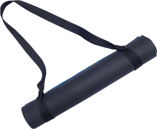 Zenway™ Draagriem voor Yoga Mat - Yogamat Carry Strap - Draag Riem van Zwart Biologisch Katoen - In Lengte Verstelbaar - Zenway