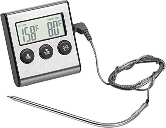 bol.com | Digitale Oven Thermometer - Digitale Thermometer voor Oven, Grill  en Barbecue - Kook...