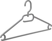 De Kledinghanger Gigant - 50 x Multihanger kunststof grijs met draaibare haak, 42 cm
