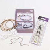 12360-6003- Bracelet Set White (Witte DIY armband set)