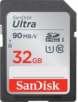 SanDisk SDHC Ultra 32GB, Class 10, UHS-I, 90MB/s