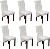 Eetkamerstoelen set 6 stuks (Incl LW anti kras viltjes) - Eetkamer stoelen - Extra stoelen voor huiskamer - Dineerstoelen – Tafelstoelen