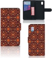 Telefoonhoesje Alcatel 1B (2020) Wallet Book Case Batik Brown