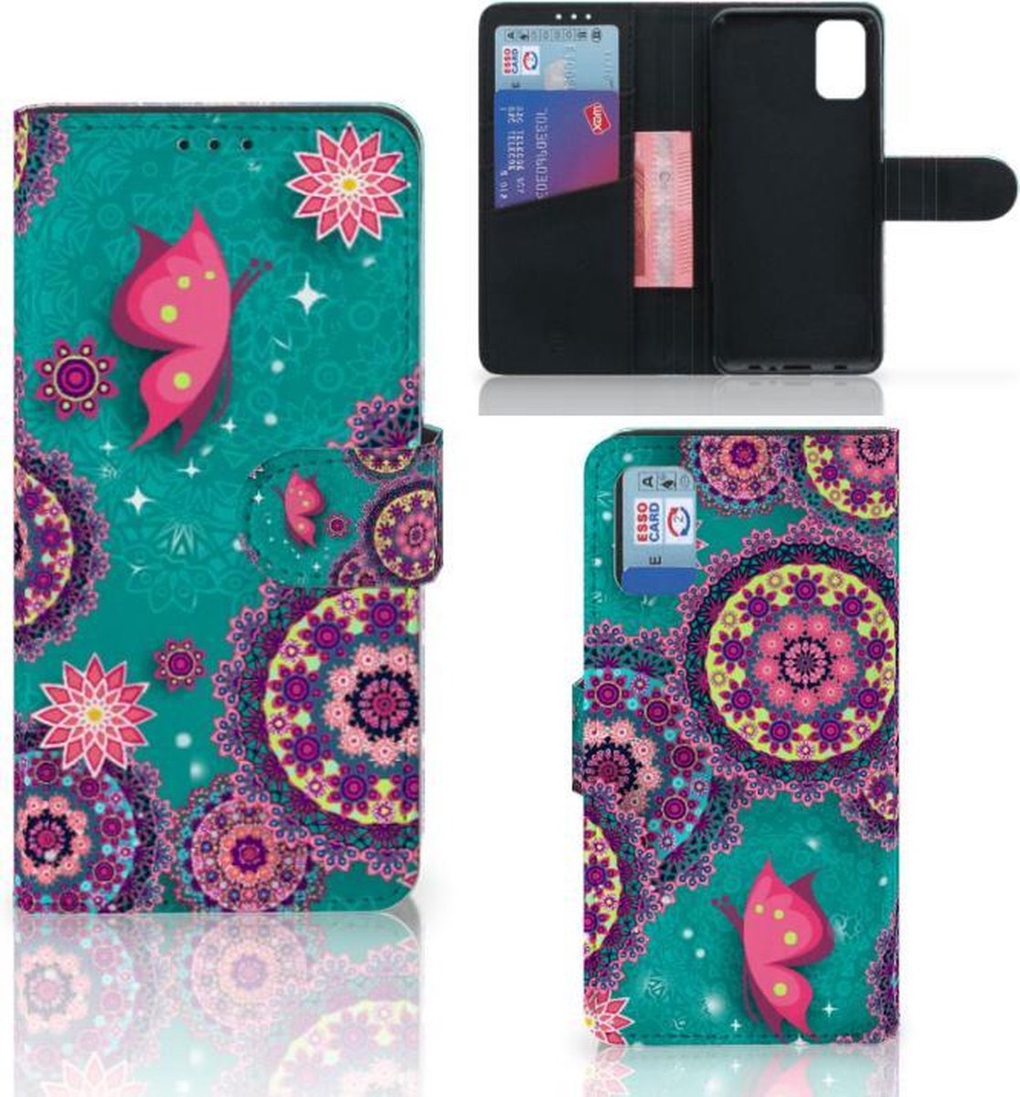Samsung Galaxy A41 Hoesje Cirkels en Vlinders