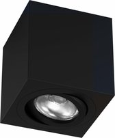 Beneito Faure Zio Opbouwspot Vierkant - 8x8cm - GU10 - 1 lichtpunt - Zwart