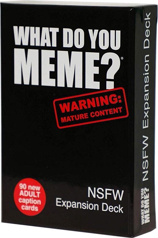Afbeelding van het spel What Do You Meme? NSFW Pack Uitbreiding