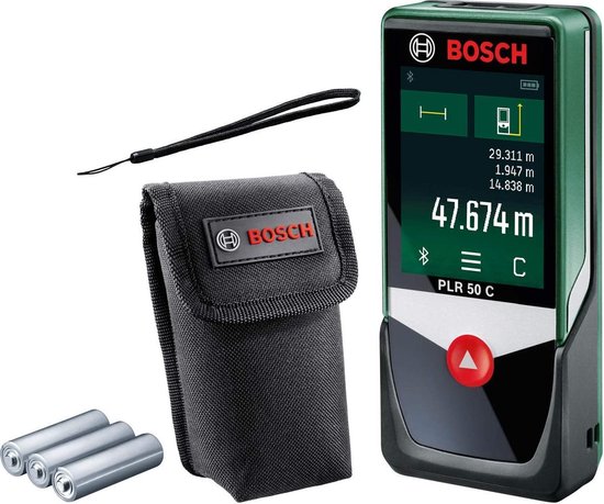 Télémètre laser numérique Bosch PLR 50 C, avec fonction d'application,  plage de mesure... | bol