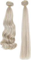 Clip In Extensions 7 Banen set, Creamy Ash Blonde, 55 cm & 160 gram, Steil