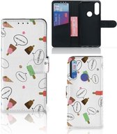 Telefoonhoesje Alcatel 1S 2020 Flip Cover IJsjes