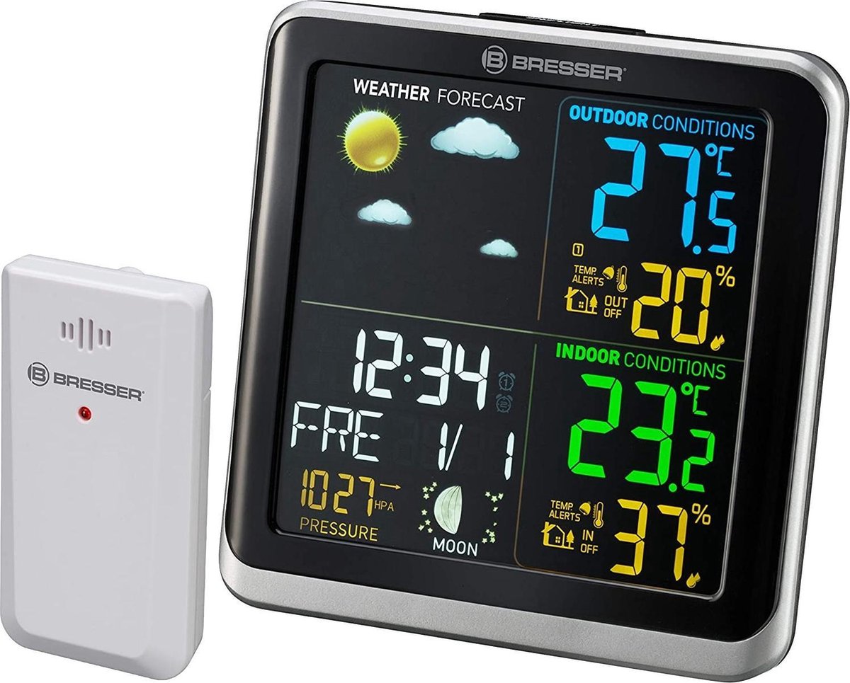 Bresser Weerstation Climatemp Tb 14,4 Cm Zwart 3-delig