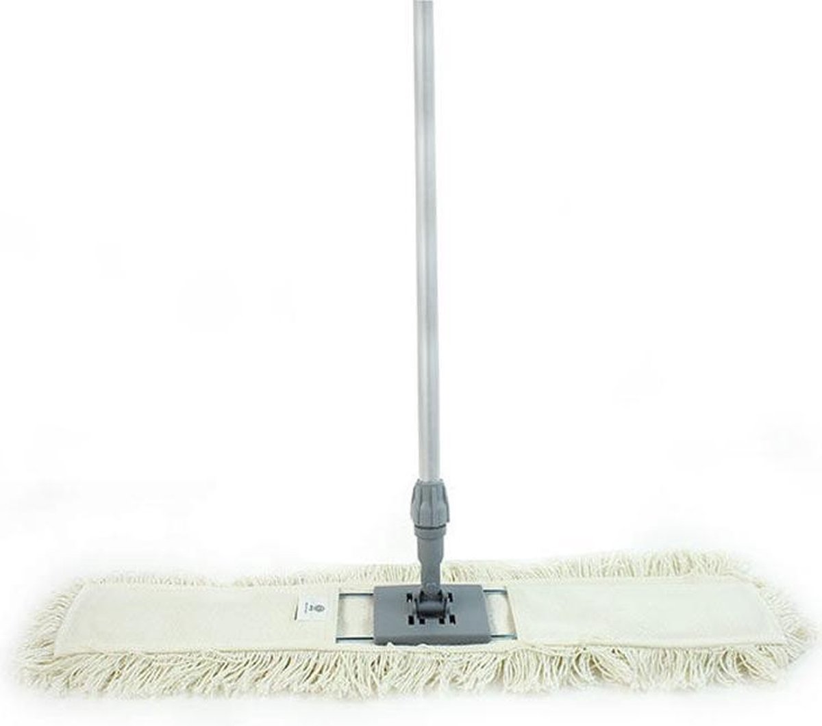 Professionele Platte Bezem Masthome 80 Cm Aluminium Dweil - Grote Platte Bezem Met Telescopische Steel, Microvezel & Katoenen Doeken Industriële Mop 80 Cm