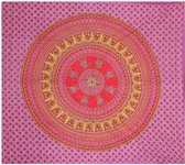 Grand foulard B62 - Mandala - Paars-Lila- Wandkleed - Bedsprei - Strandlaken