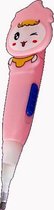 LisasStore - Diamond painting pen; roze, met verlichting, roze lichtpen