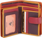 Portefeuille Visconti Femme - Cuir - RFID - 10 cartes - Collection Rainbow - Oranje (RB51 OE)